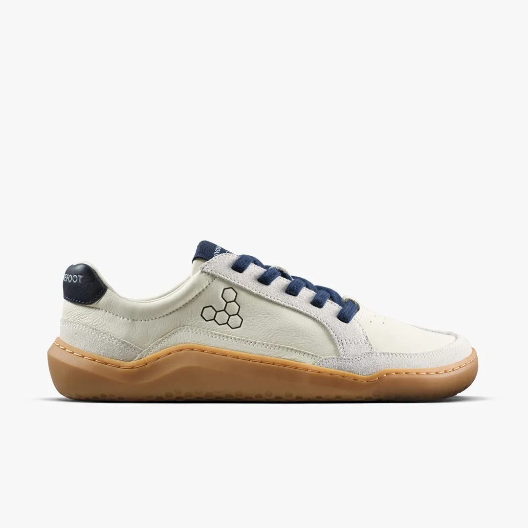 Кроссовки Vivobarefoot Gobi III Sneaker Leather — мужская модель, светло-бежевый с морским синим