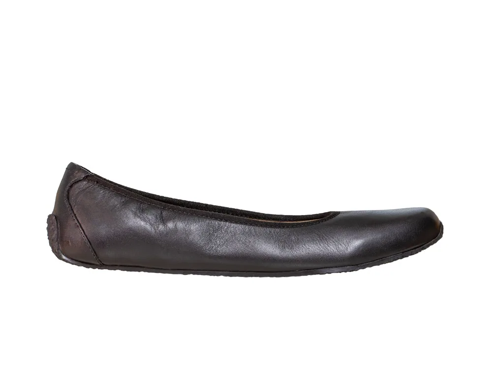 Женские балетки Sole Runner Miranda из чёрной кожи, фото 6