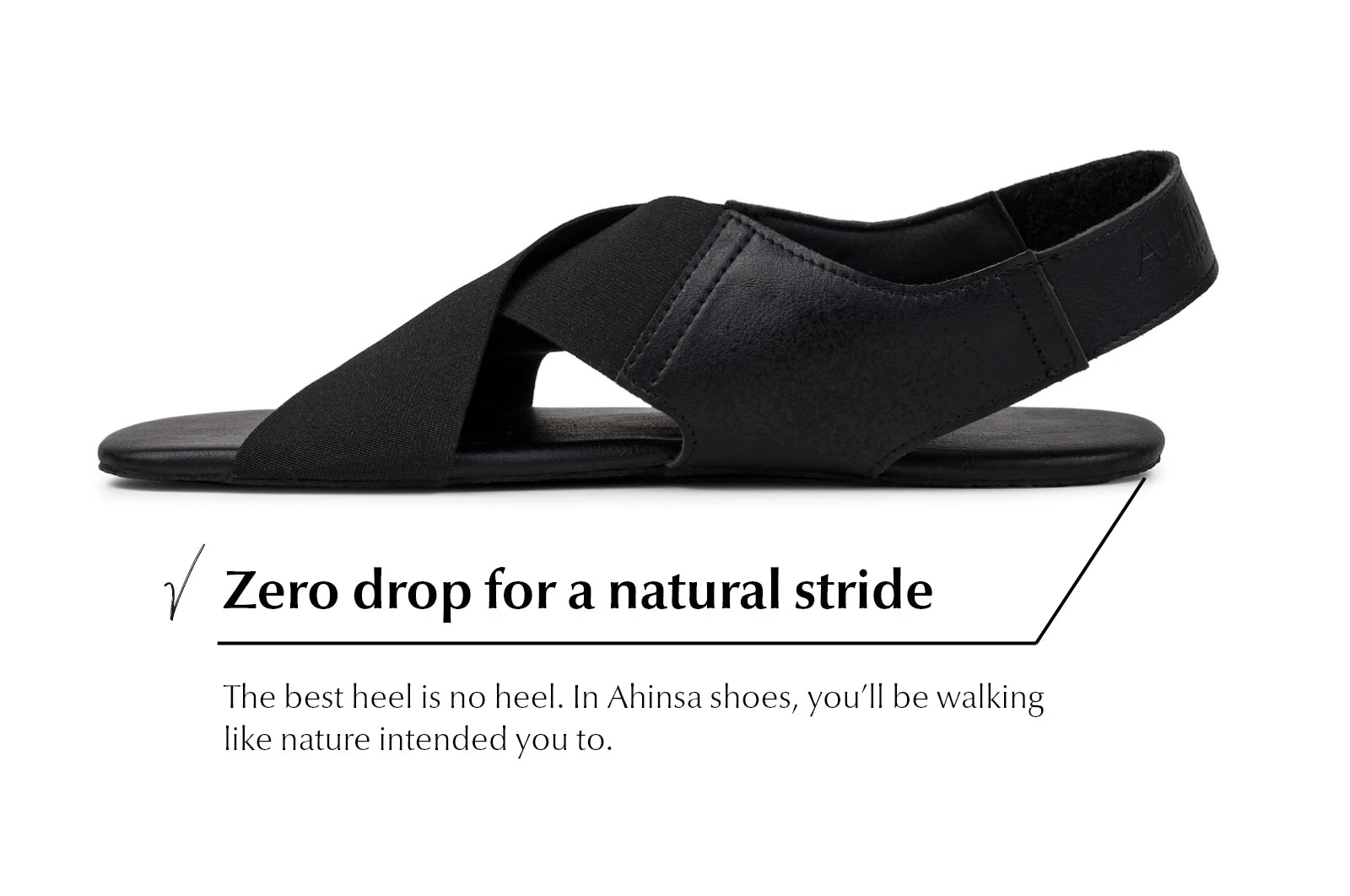 Сандалии Ahinsa Suna Barefoot — чёрный, фото 5