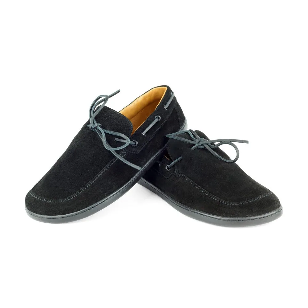Мокасины для женщин и мужчин ZAQQ QEA Velours Black (чёрный цвет) — фото 1 из 3